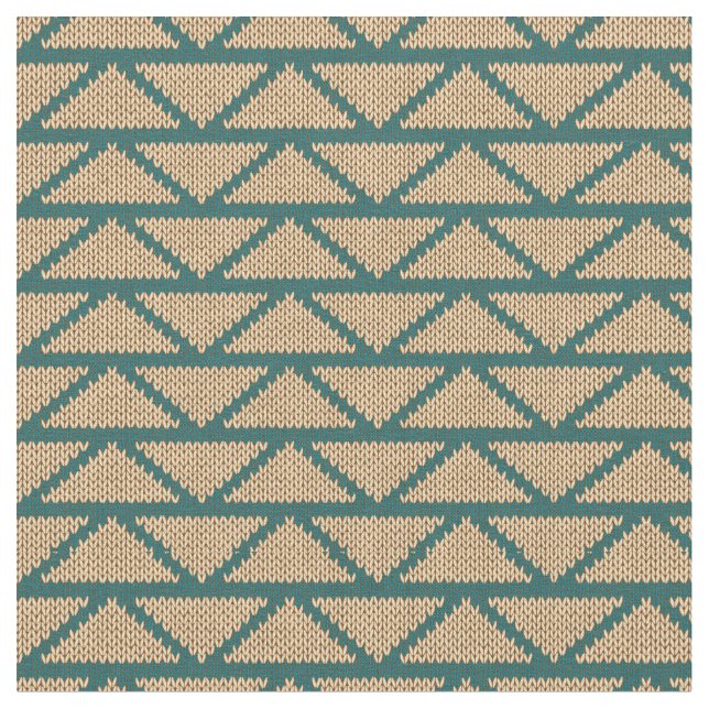 Ethnic Style Knitted Pattern Fabric (Close Up)