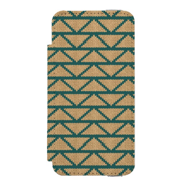 Ethnic Style Knitted Pattern Incipio iPhone Wallet Case (Folio Front)