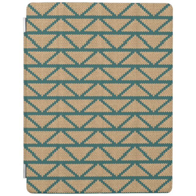 Ethnic Style Knitted Pattern iPad Smart Cover (Front)
