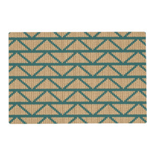 Ethnic Style Knitted Pattern Placemat