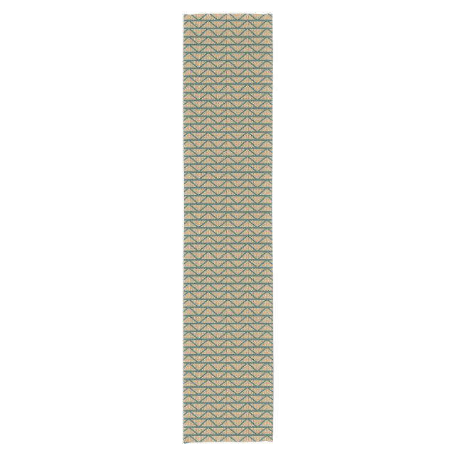 Ethnic Style Knitted Pattern Short Table Runner (Front)