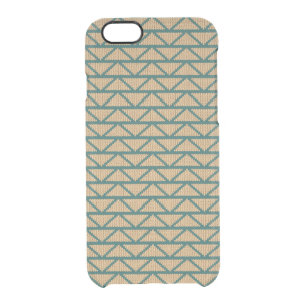 Ethnic Style Knitted Pattern Clear iPhone 6/6S Case