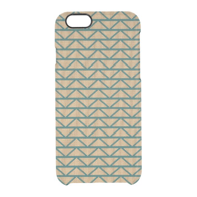 Ethnic Style Knitted Pattern Uncommon iPhone Case (Back)