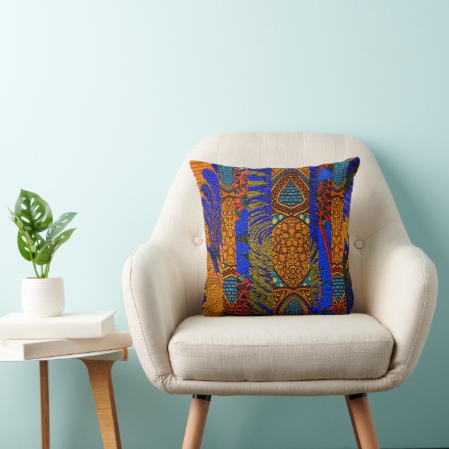 Ethnic Throw Pillow (Chair)