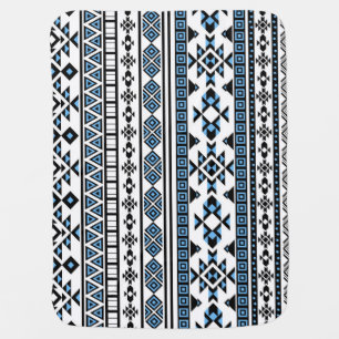 Ethnic Triangle Geometric Navajo Pattern Baby Blanket