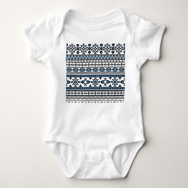 Ethnic Triangle Geometric Navajo Pattern Baby Bodysuit (Front)