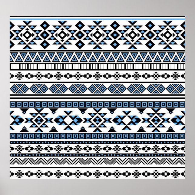 Ethnic Triangle Geometric Navajo Pattern Poster (Front)