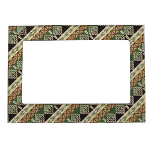 ethnic tribal african pattern magnetic frame