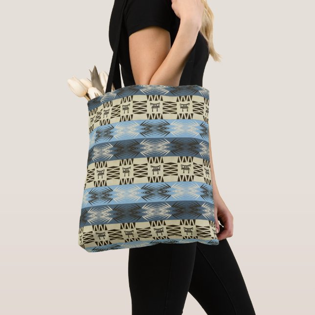 ethnic tribal african pattern tote bag (Close Up)