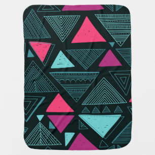 Ethnic Tribal Boho: Doodle Vintage. Baby Blanket