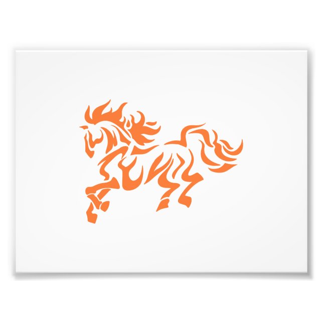 Ethnic tribal Horse - Choose background color Photo Print (Front)