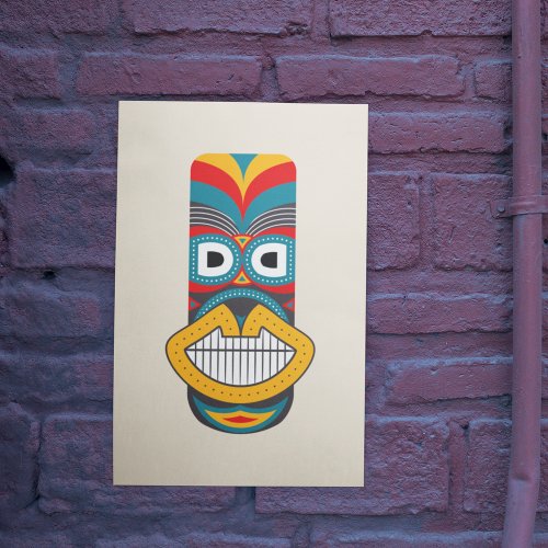 Ethnic Tribal Masks Wood Wall Art