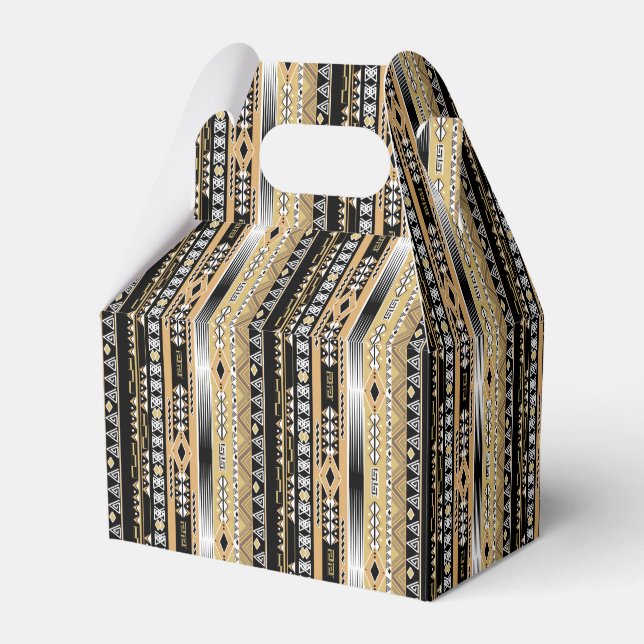 Ethnic , tribal, ornament favor boxes (Back Side)