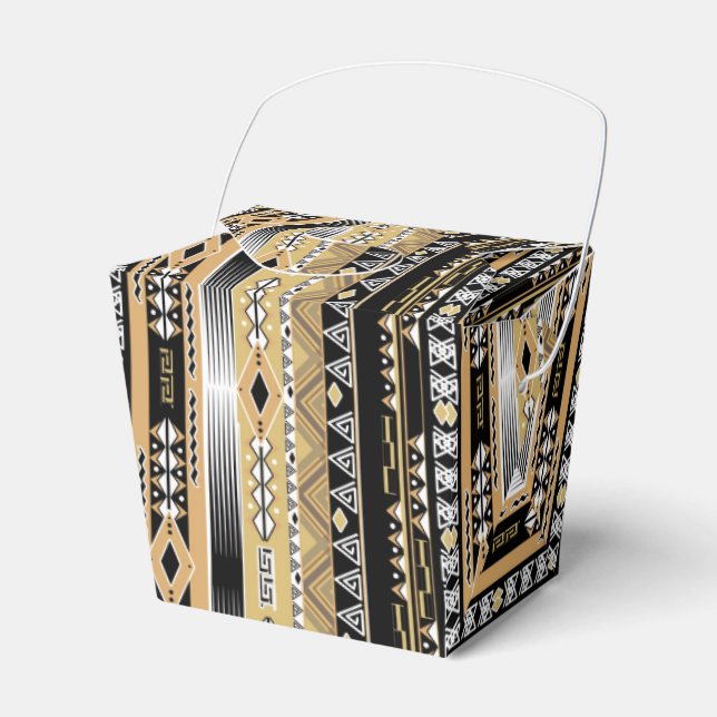 Ethnic , tribal, ornament favor boxes (Front Side)