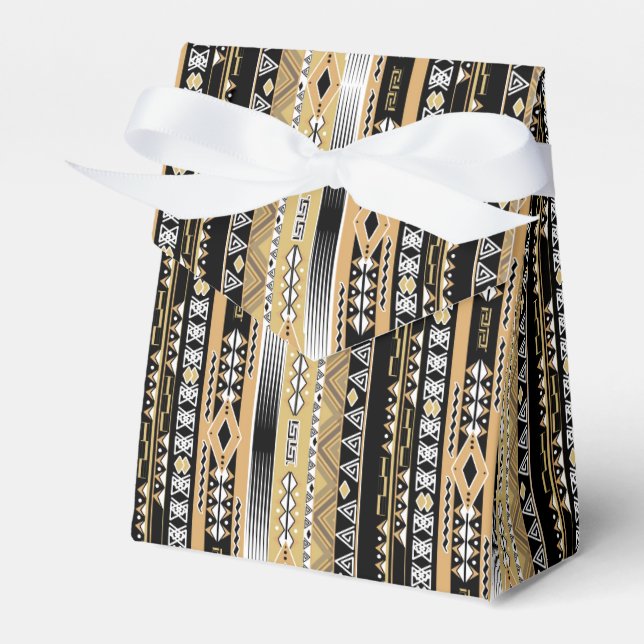 Ethnic , tribal, ornament favor boxes (Front Side)