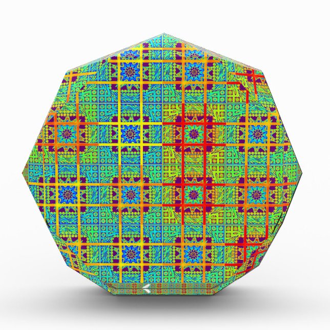 Ethnic tribal pattern.jpg acrylic award (Front)