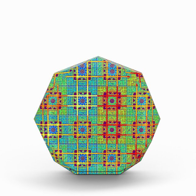 Ethnic tribal pattern.jpg acrylic award (Front)