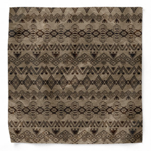 Ethnic Tribal  Pattern on canvas Bandana
