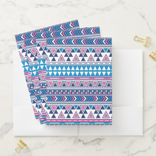 Ethnic Tribal Pattern Pocket Folder