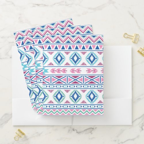 Ethnic Tribal Pattern Pocket Folder