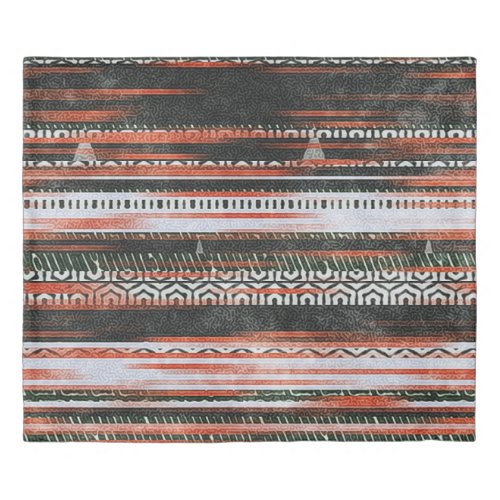 Ethnic tribal stripes rug design duvet cover