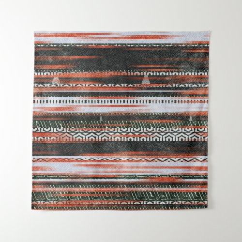 Ethnic tribal stripes rug design tapestry