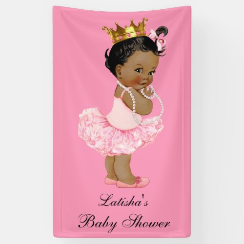 Ethnic Tutu Cute Princess Baby Shower Banner