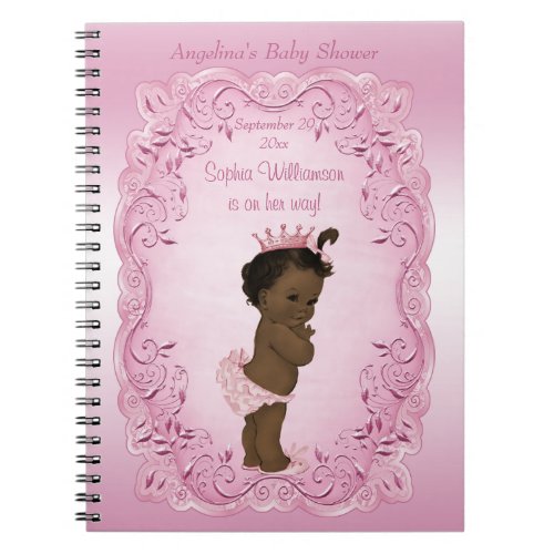 Ethnic Vintage Princess Baby Shower Guest Book