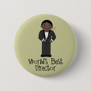Ethnic Worlds Best Music Director Pinback Button