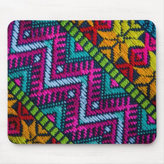 Ethnic Woven Threads Mouse Pad (Front)