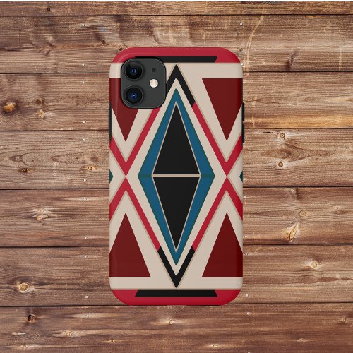 Ethno Pattern Red iPhone 11 Case