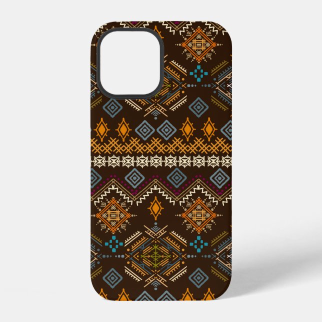 Ethno seamless pattern. Ethnic boho ornament. Trib Iphone Case (Back)