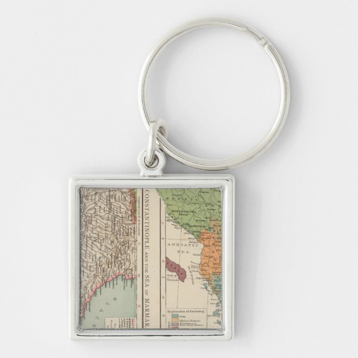 Ethnog Balkan Peninsula, Constantinople Key Chain