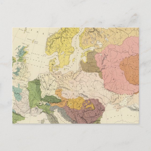 Ethnographic, Europe Postcard (Front)