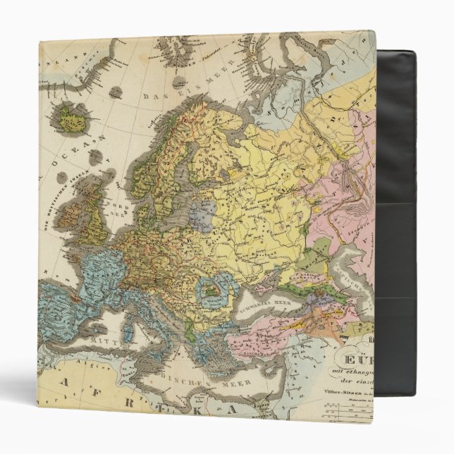 ethnographic map of Europe Binder (Front/Inside)