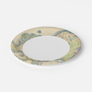 Ethnographic map of Europe Paper Plates