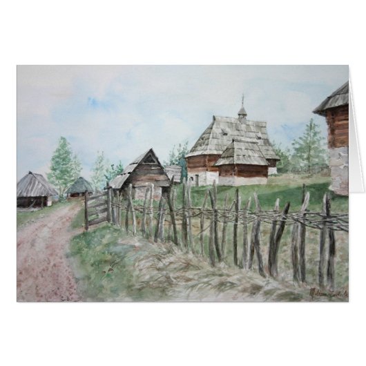 Ethnographic museum, Sirogojno Cards (Front Horizontal)