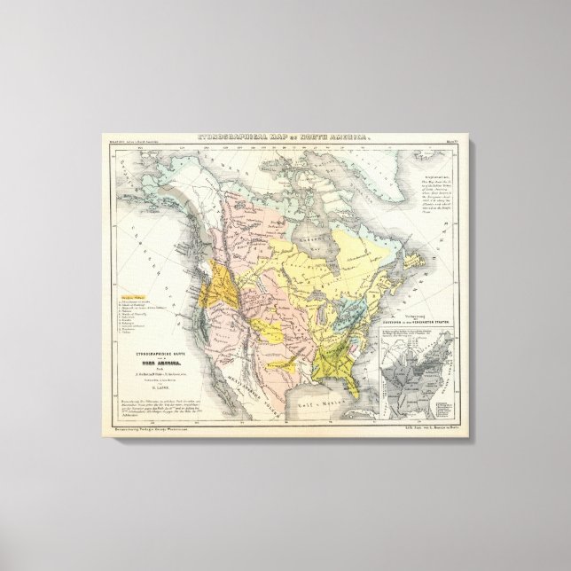 Ethnographs of North America Canvas Print (Front)
