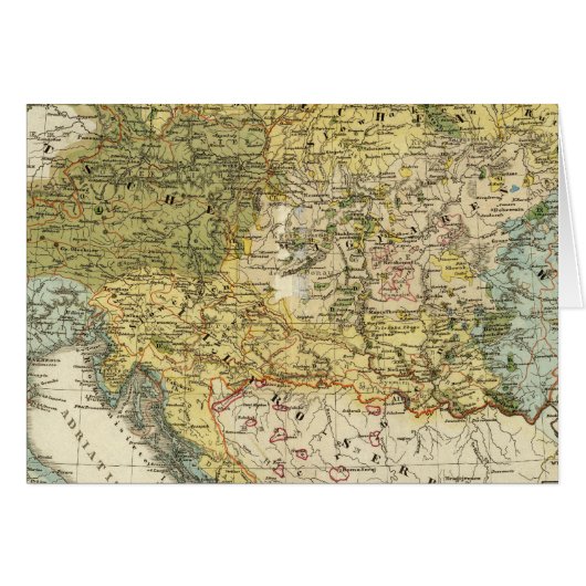 Ethnography Map of Europe Cards (Front Horizontal)