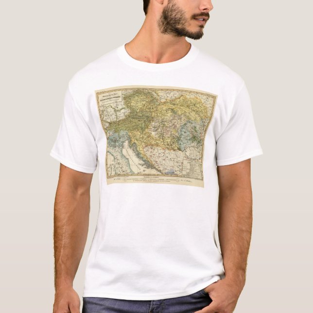 Ethnography Map of Europe T-Shirt (Front)