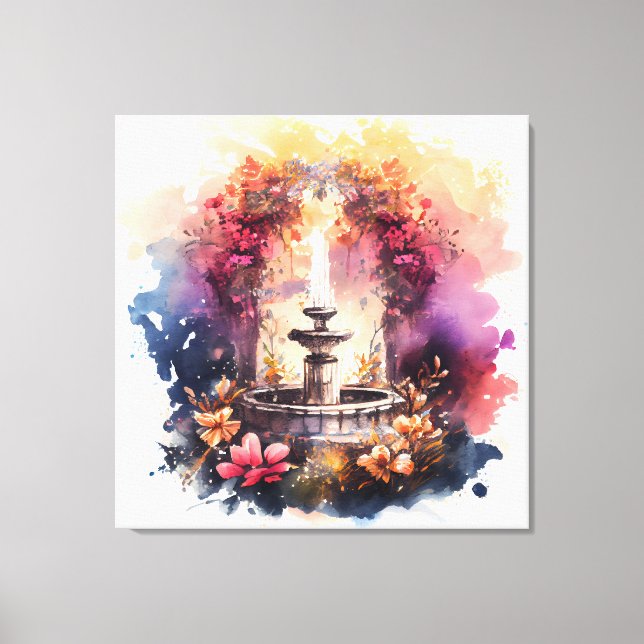 Ethreal Fountain of Youth Canvas Print (Front)