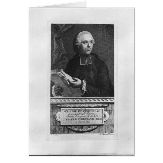 Etienne Bonnot de Condillac Cards (Front)