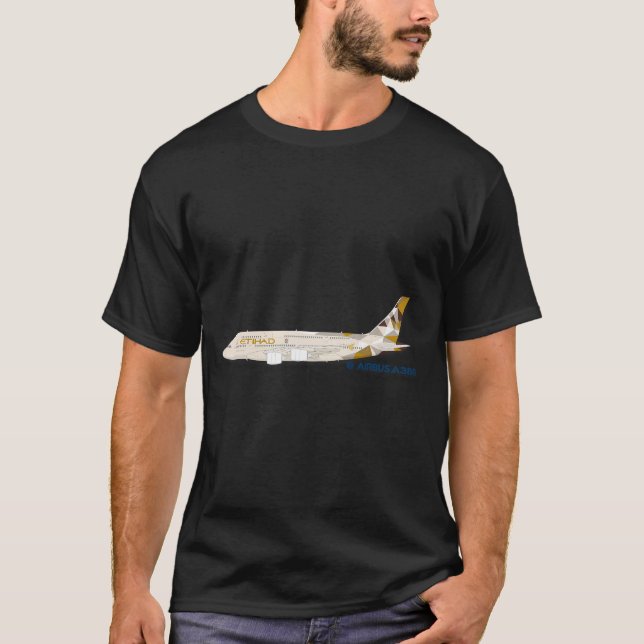 Etihad Airbus A380  T-Shirt (Front)