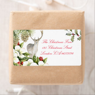 Etiket kerst hert label