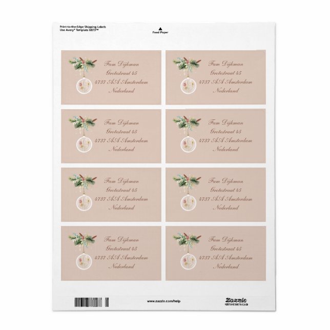 Etiket Label (Full Sheet)