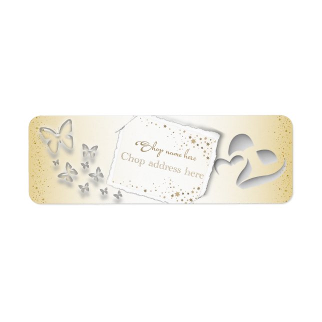 Etiqueta de remitente personalizada label (Front)