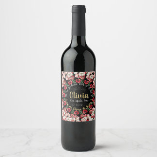 Etiqueta de Vino Propuesta Dama o Madrina de Boda Wine Label