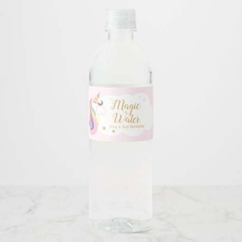 Etiqueta para botellas de agua decoracin cumplea water bottle label