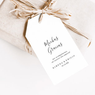 Etiquetas de Regalos de Boda Minimalista  Gift Tags