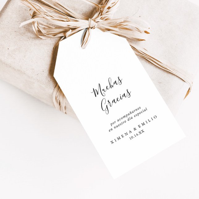 Etiquetas de Regalos de Boda Minimalista  Gift Tags (Creator Uploaded)